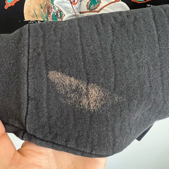 Vintage Black Tasmanian Devil Dolphins Graphic Sweater - Picture 8 of 8